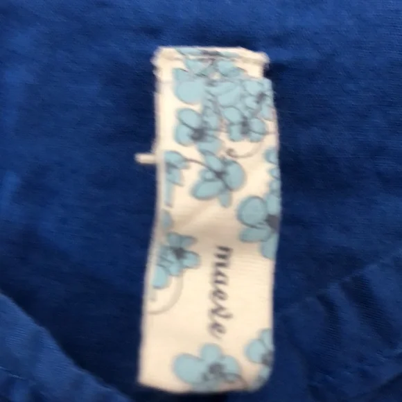 Maeve dress Women's size Small S blue sundress Made in India EUC lace pleat EUC - Picture 6 of 12